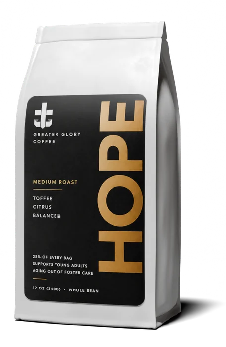 Greater Glory bag rotating through four blends